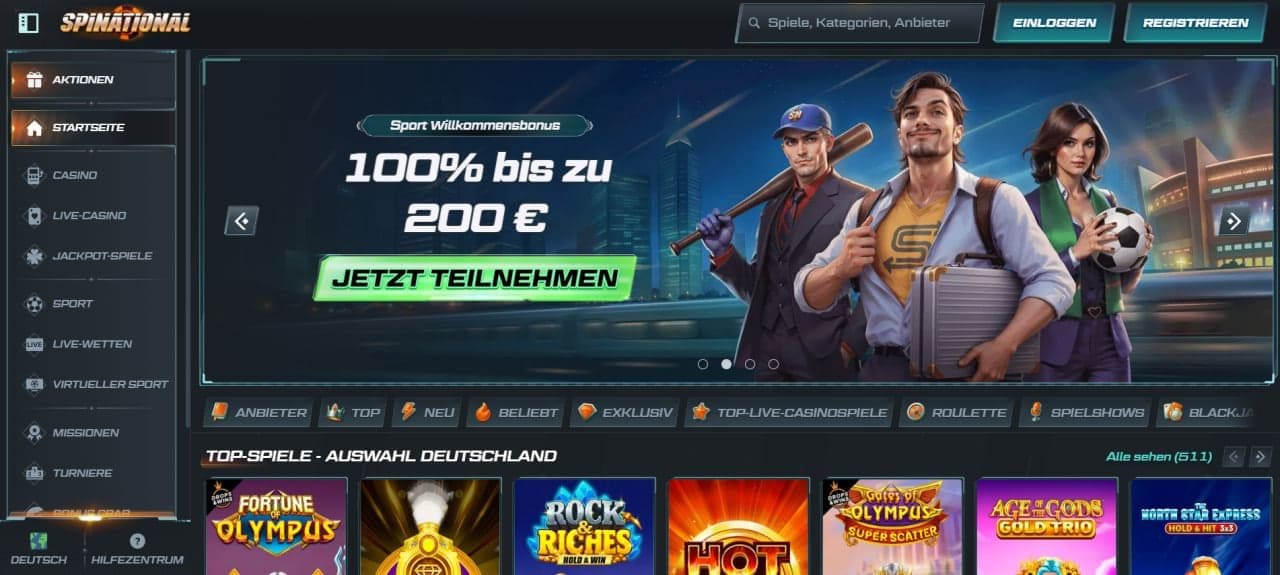 Spinational Casino Testbericht – Erfahrungen, Boni und Spielangebot für Deutschland